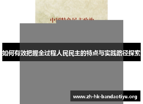 如何有效把握全过程人民民主的特点与实践路径探索